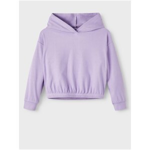Light purple girly hoodie name it Louise - Girls