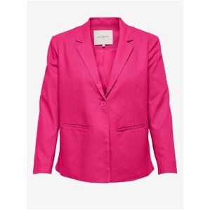 Dark pink women's linen jacket ONLY CARMAKOMA Ola Caro - Ladies
