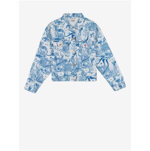 White Blue Women Patterned Denim Jacket Wrangler - Women