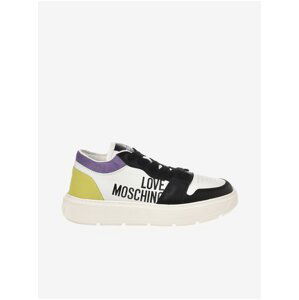 Black & White Women's Leather Sneakers Love Moschino - Women