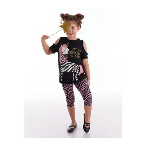 mshb&g Unique Zebra Girls Kids Tunic Leggings Suit