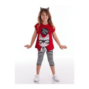 mshb&g Meow Pow Girls T-shirt Leggings Suit