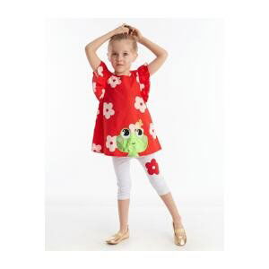 Denokids Frog Red White Girls Kids Tunic Leggings Suit