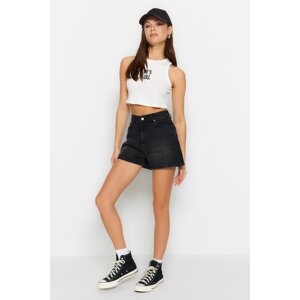 Trendyol Black Denim Shorts & Bermuda