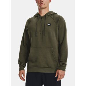 Under Armour Sweatshirt UA Rival Fleece 1/2 Zipper HD-GRN - Mens