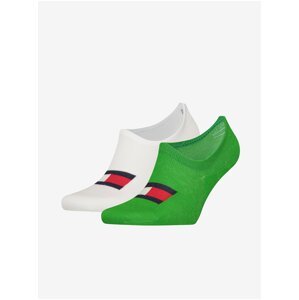 Set of two pairs of socks in white and green Tommy Hilfiger Underw - Men