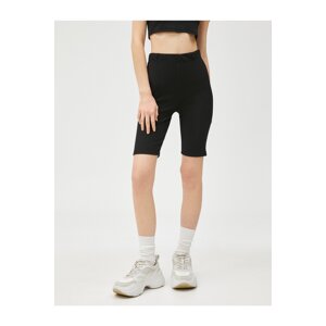 Koton Short Leggings Ribbed Waist With Elastic Detail