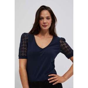 WOMEN'S T-SHIRT L-TS-4075 NAVY