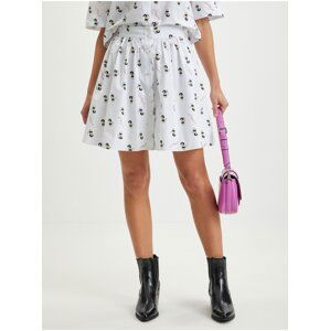 White Women's Patterned Shorts/Skirts KARL LAGERFELD x Disney - Women