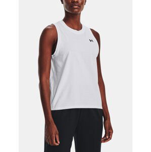 Under Armour Tank Top UA Essential Cttn Strch Tank-WHT - Women