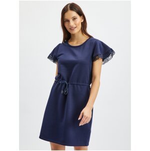 Orsay Dark blue Womens Hoodie Dress with Lace - Women
