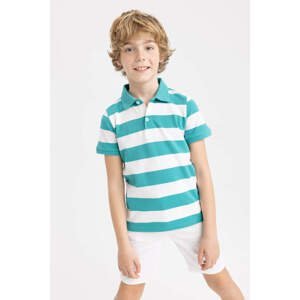 DEFACTO Boy Regular Fit Polo Neck Pique Short Sleeved Polo T-Shirt