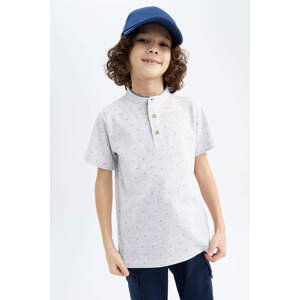 DEFACTO Boy Regular Fit Crew Neck Pique Short Sleeve Polo T-Shirt