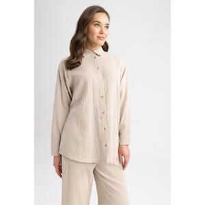 DEFACTO Regular Fit Muslin Long Sleeve Tunic