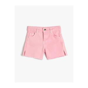 Koton 3skg40067ad Girls' Denim & Canvas Shorts Pink