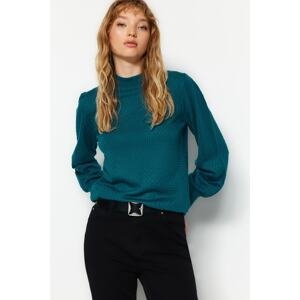 Trendyol Petrol High Neck Knitwear Sweater