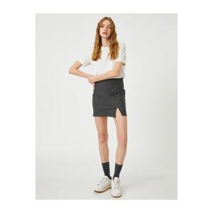 Koton Mini Skirt Slim Fit With Side Slit