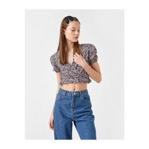 Koton Short Sleeve Crop T-Shirt