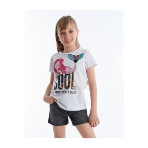 mshb&g Cool Mermaid Girl's T-shirt Denim Shorts Set