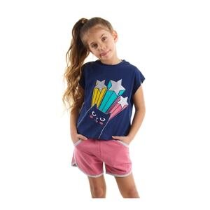 mshb&g Starry Cat Girl T-shirt Shorts Set