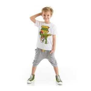 Denokids Noise Boy T-shirt Capri Shorts Set