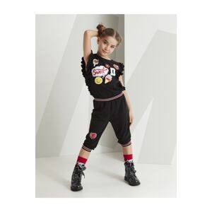 mshb&g Stylish Girl's Black Jumpsuit