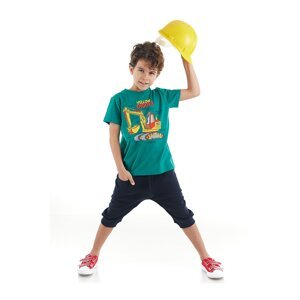 mshb&g Yellow Digger Boys T-shirt Capri Shorts Set