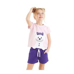 Denokids Teddy Bear Girl T-shirt Shorts Set