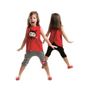 Denokids Three End Girls T-shirt Capri Shorts Set