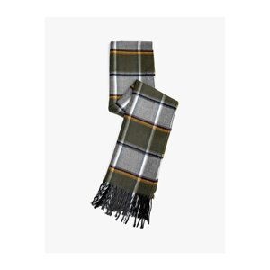 Koton Basic Plaid Scarf with Tassel Detail