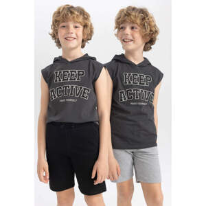 DEFACTO Boy Regular Fit Pique 2-Pack Shorts