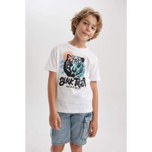 DEFACTO New Regular Fit Printed Short Sleeve T-Shirt