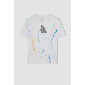 DEFACTO New Regular Fit Printed Short Sleeve T-Shirt