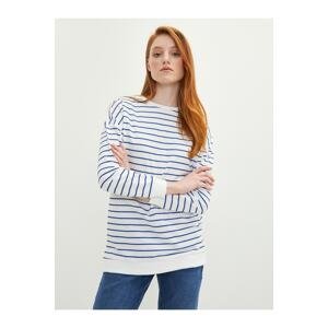 LC Waikiki Women's Crew Neck Striped Long Sleeve Sweatshirt