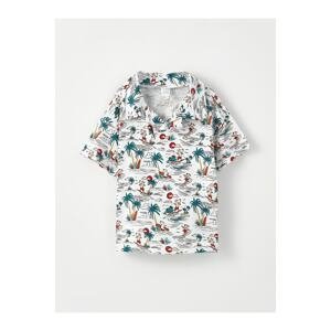 LC Waikiki Polo Neck Short Sleeve Printed Cotton Baby Boy T-Shirt