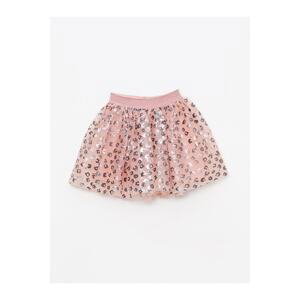 LC Waikiki Baby Girl Skirt with Elastic Waist Patterned Pattern
