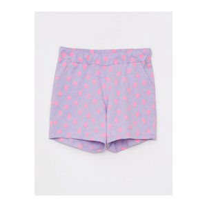 LC Waikiki Girls' Elastic Printed Waist Shorts