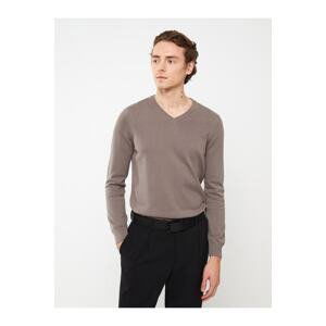 LC Waikiki V-Neck Long Sleeve Men's Knitwear Sweater