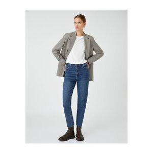 Koton džínsy s vysokým pásom mierne slim fit - Mom Slim Jeans
