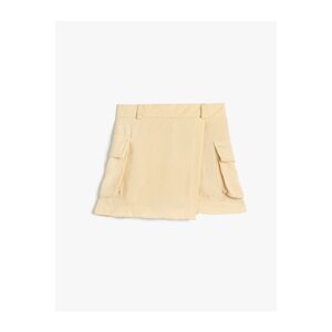 Koton Shorts Skirt Pocket Elastic Waist