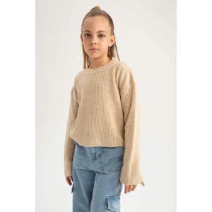 DEFACTO Girl Regular Fit Crew Neck Pullover