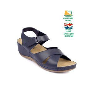 Capone Outfitters Capone Z6312 Womens Navy Comfort Anatomic Sandals