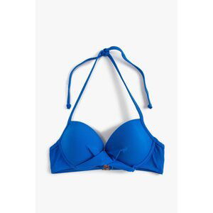 Koton Bikini Top - tmavomodrá - obyčajná