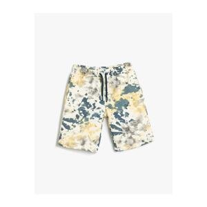 Koton Tie Dye Shorts With Tie-Dye Patterned Waist Pocket Cotton