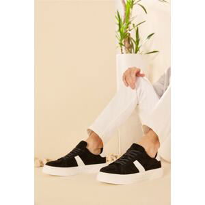 Yaya by Hotiç Black Men's Sneakers.