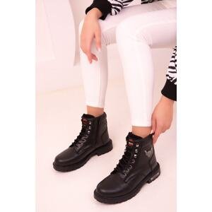 Soho Women's Black Boots & Booties 17641