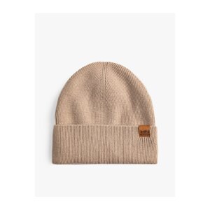 Koton Basic Knitted Beret with Folded Label Detail