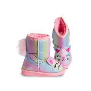 Denokids Cat-Colored Glittery Girls' Boots