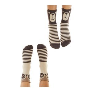 Denokids Bear and Raccoon Boys 2-Pack Socks Set