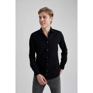 DEFACTO Slim Fit Cotton Long Sleeve Shirt